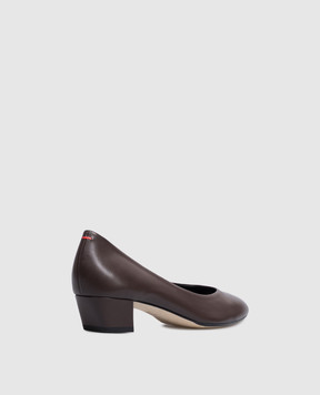 Aeyde Brown leather Helia shoes PU0592001003225