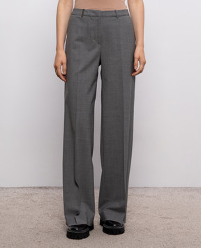 Peserico Gray pants with wool A0456702008