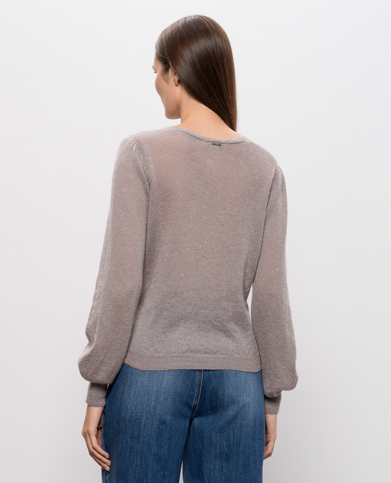 Gray pullover with sequins Twinset 4