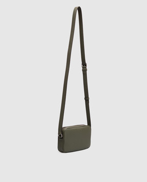 Valentino VLogo Khaki Leather Crossbody Bag 9Y2P0AW7UAG