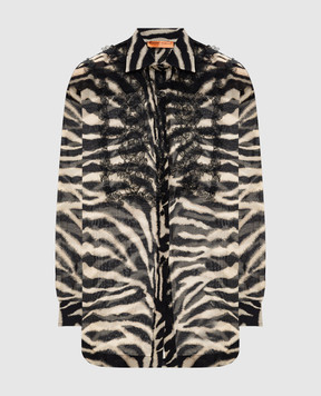 Ermanno Scervino Life Animal print silk blouse D484K701YAJI