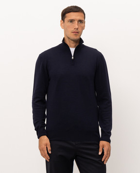 Canali Blue wool jumper MK02481C0015