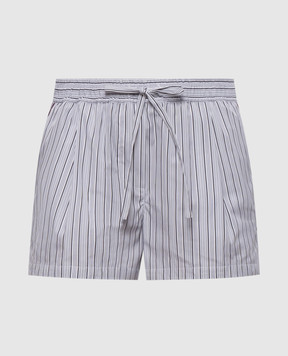 Dolce&Gabbana Gray striped shorts FTDMCTFR51X
