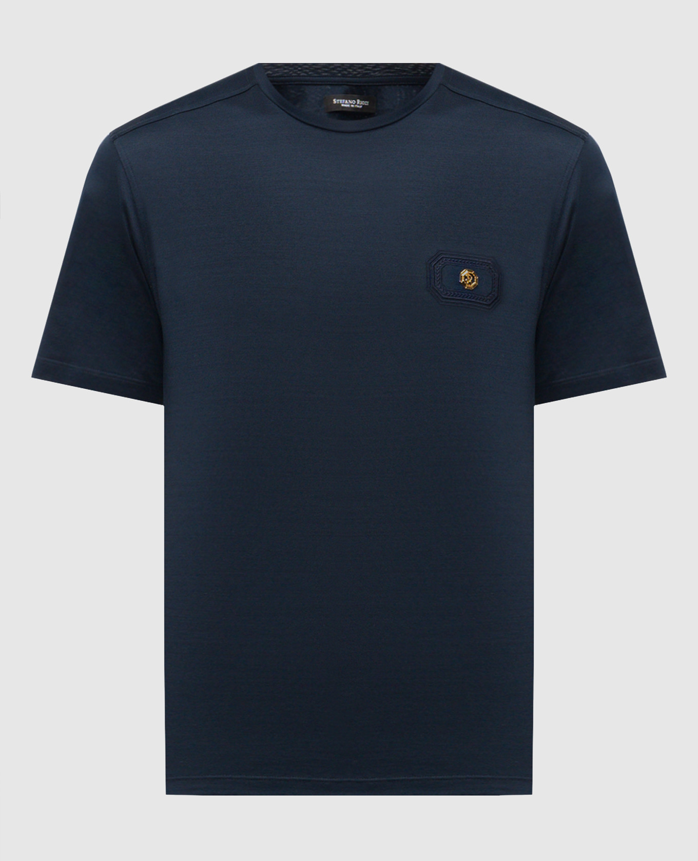 

Blue T-shirt with logo Stefano Ricci