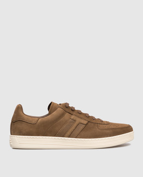Tom Ford Brown nubuck sneakers with logo J1232LCL215N