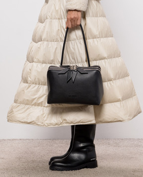 The Attico Black leather bag L'altra di Milano ATTWAH00068LBT117AA