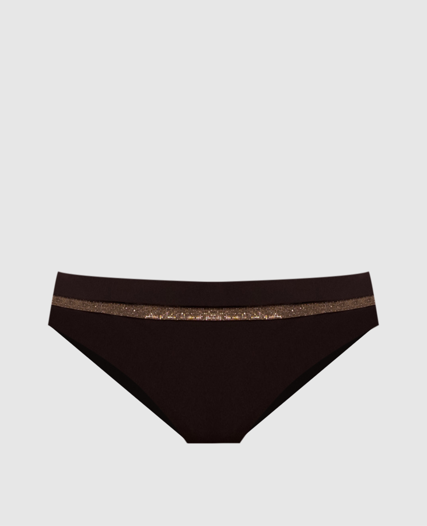 

Brown swimsuit panties with a monil chain Brunello Cucinelli