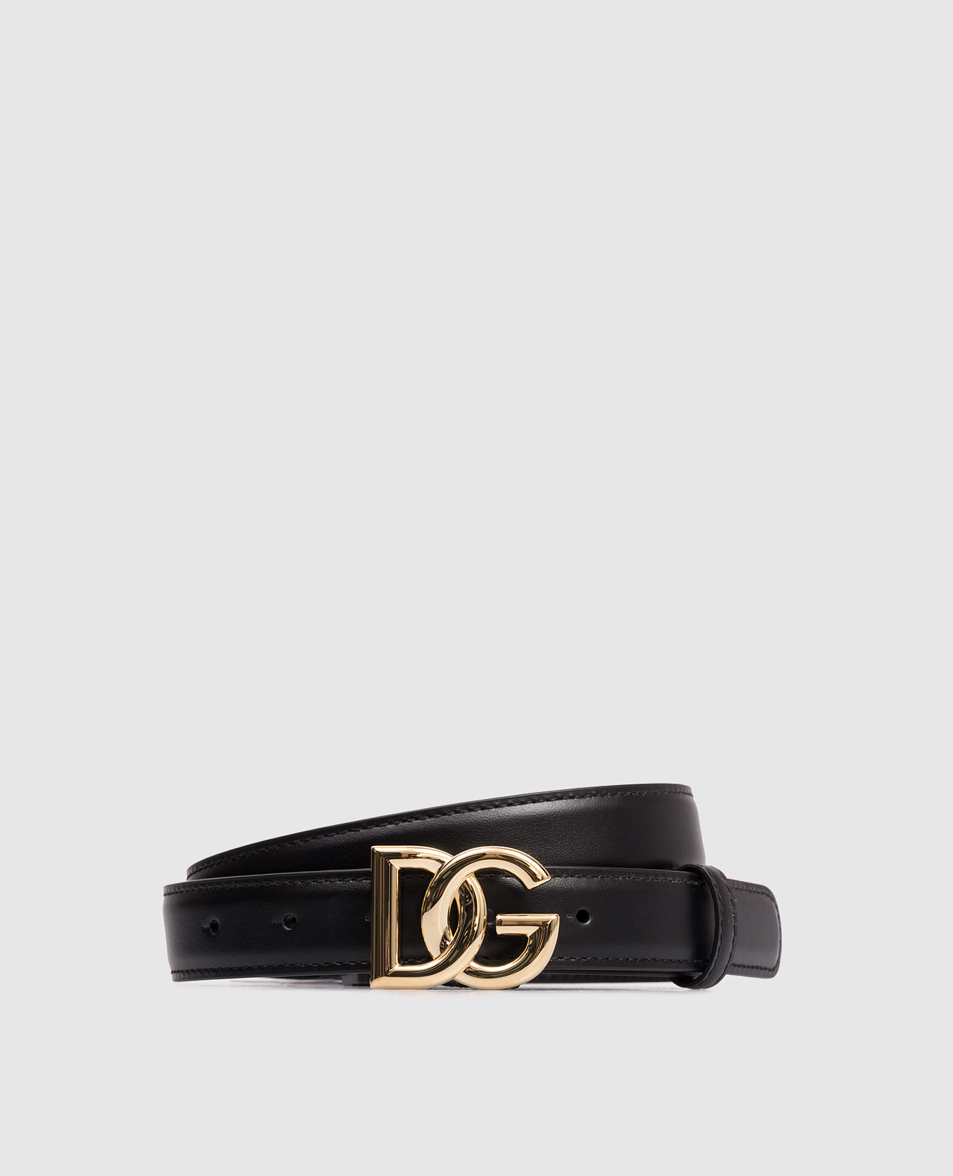 

Black leather belt with logo Dolce&Gabbana