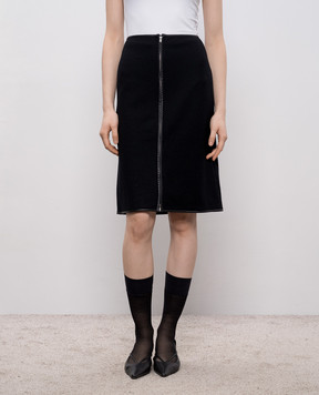Jil Sander Black wool midi skirt J02MA0319J20050