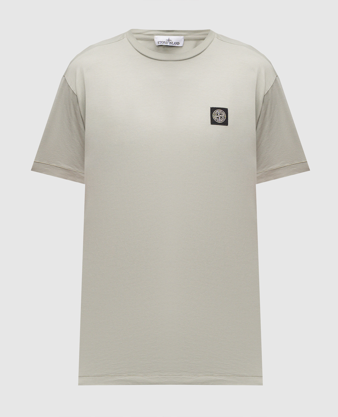 

Khaki T-shirt with logo patch Stone Island