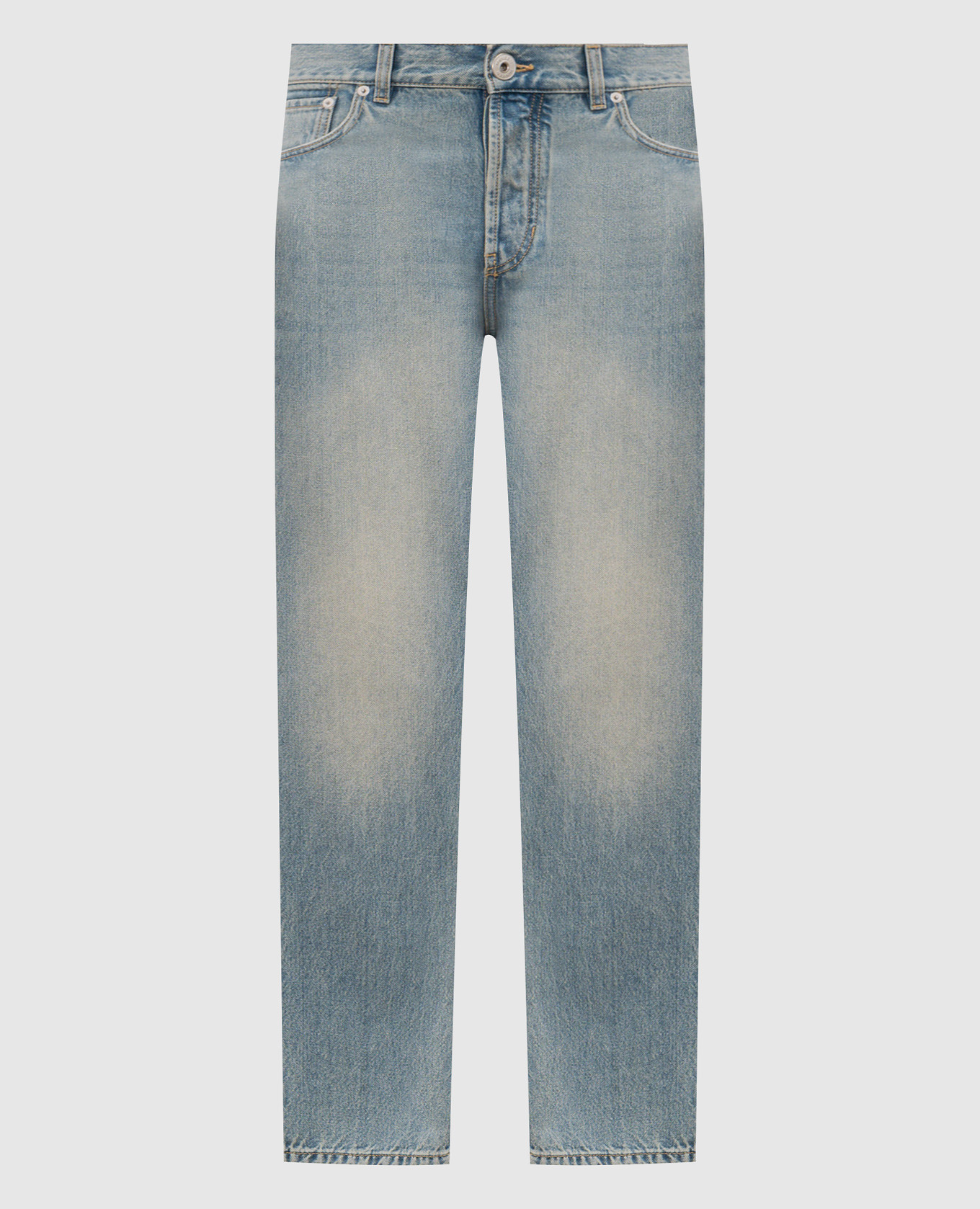 

Blue jeans with logo patch Alexander McQueen, Light blue