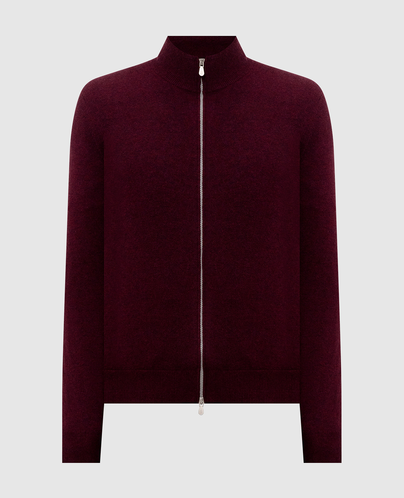 Burgundy cashmere cardigan