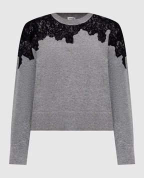 Simkhai Gray cashmere jumper with lace 5262191K
