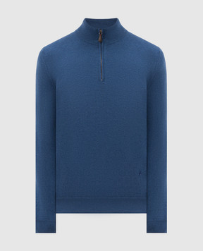 ISAIA Blue cashmere sweater MG8493YP003