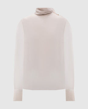 Brunello Cucinelli White silk blouse MF940ED814