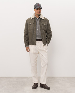 Brunello Cucinelli Gray cashmere shirt MM840KC01