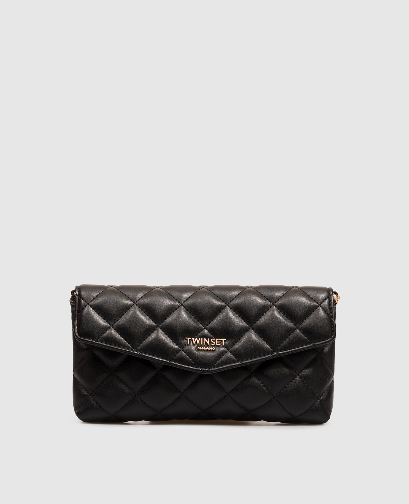 Black clutch with pendants