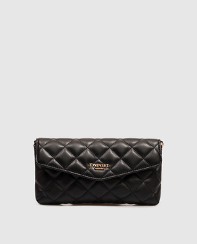 Twinset Black clutch with pendants 262TH7043