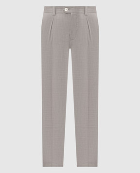 Brunello Cucinelli Gray wool pants MH2443030F