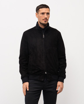 Stefano Ricci Black suede jacket M7J5100290SUEJI3