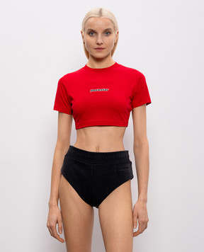 Vetements Red top with print WE76TR545R