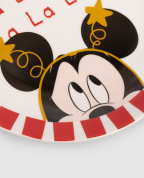 Disney White Mickey Mouse Ceramic Dinner Plate DN25331