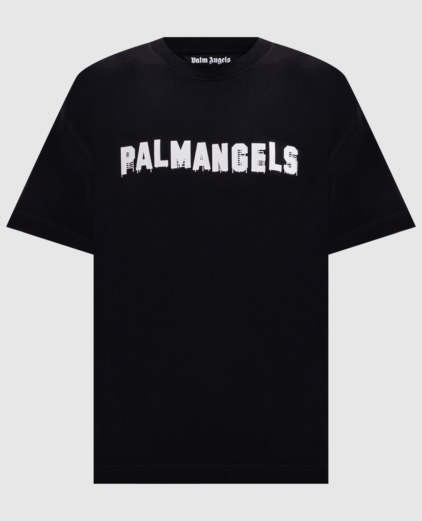 Black t-shirt with logo print