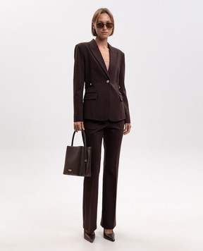 Twinset Brown jacket with cuffs 262AP2520
