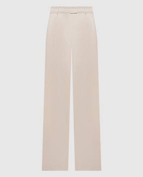 Max & Co ADORNO beige wool trousers MCOADORNO
