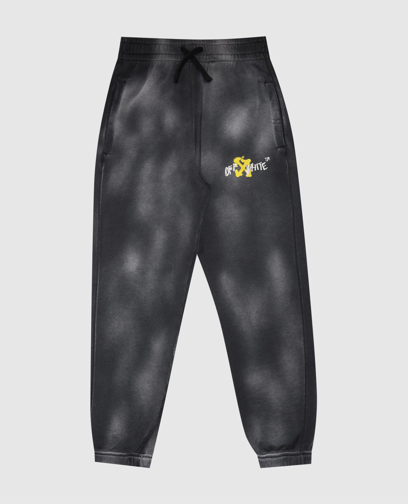 

Diag Spay Kids' Grey Joggers with Print Off-White