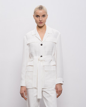 Brunello Cucinelli White jacket with linen MH1267489
