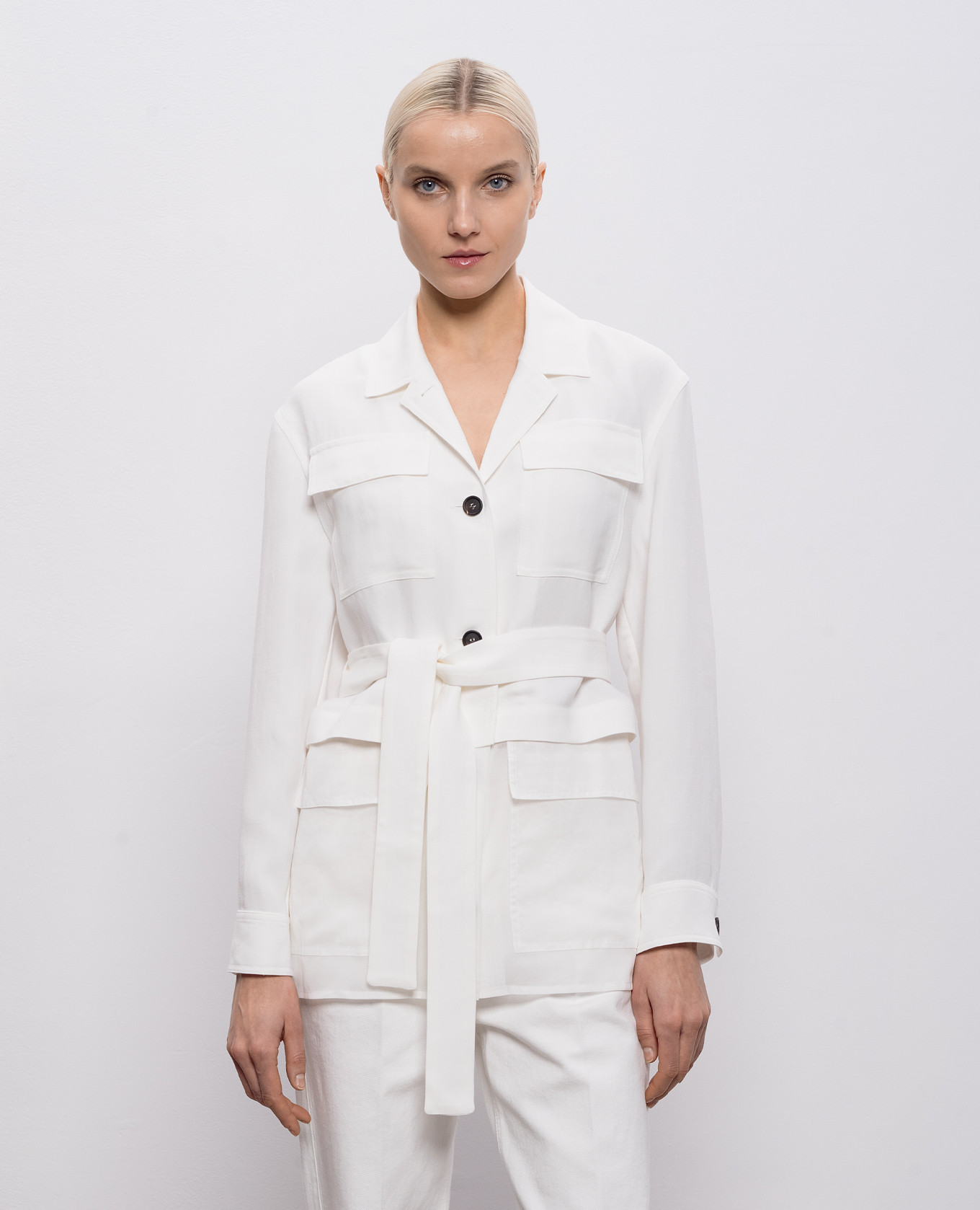 

White jacket with linen Brunello Cucinelli