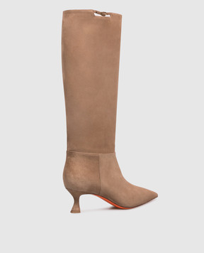Santoni Beige suede boots WSIS72427HI2NHZW