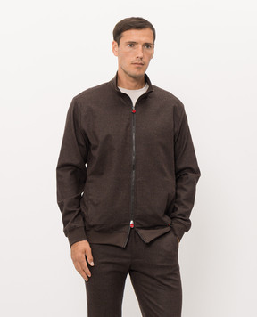 Kiton Brown wool sports jacket UMC032K0141I