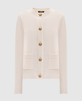Balmain Ivory wool cardigan HF1KL917KI87