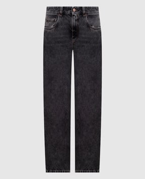 Brunello Cucinelli Grey jeans with logo patch MP095P5565