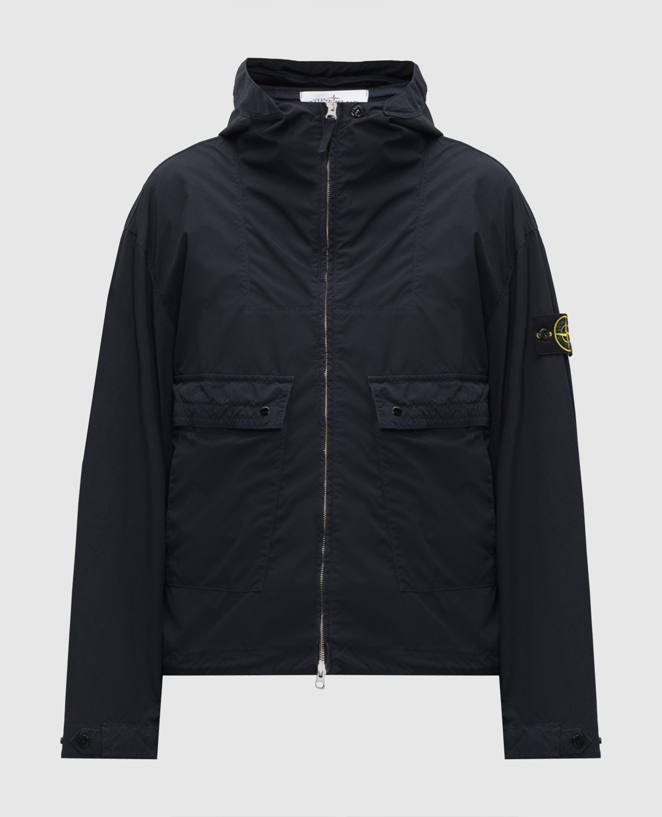 

Blue jacket with logo patch Stone Island