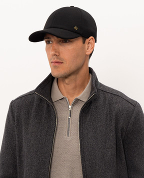 Stefano Ricci Black cashmere cap MCV630013EMR08HA