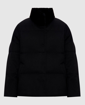 Simonetta Ravizza Rumy black wool down jacket F06JA433T1H39