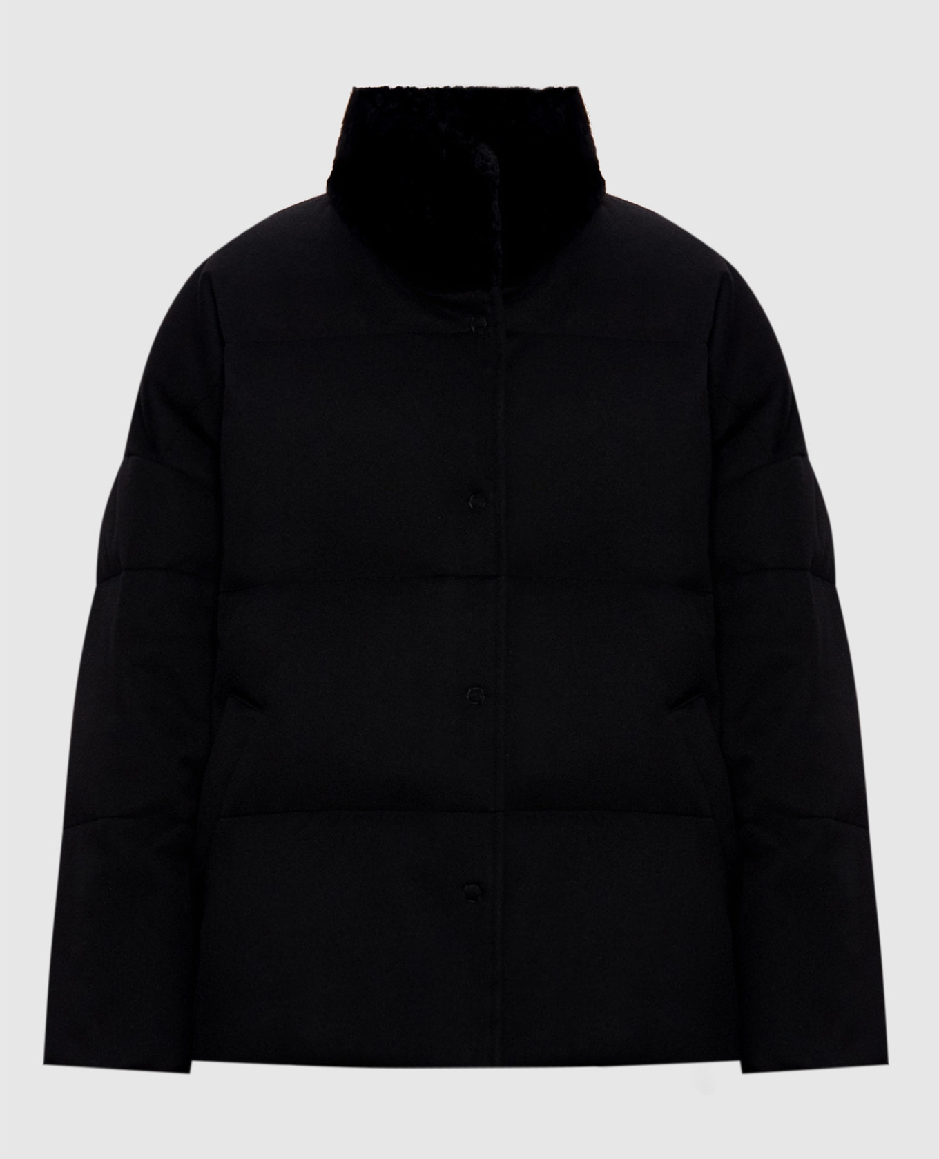 Rumy black wool down jacket