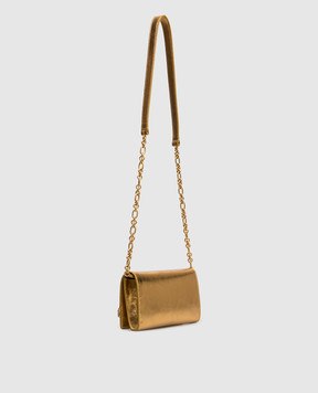 Balmain Gold leather Shuffle clutch GN1ON259LMLO