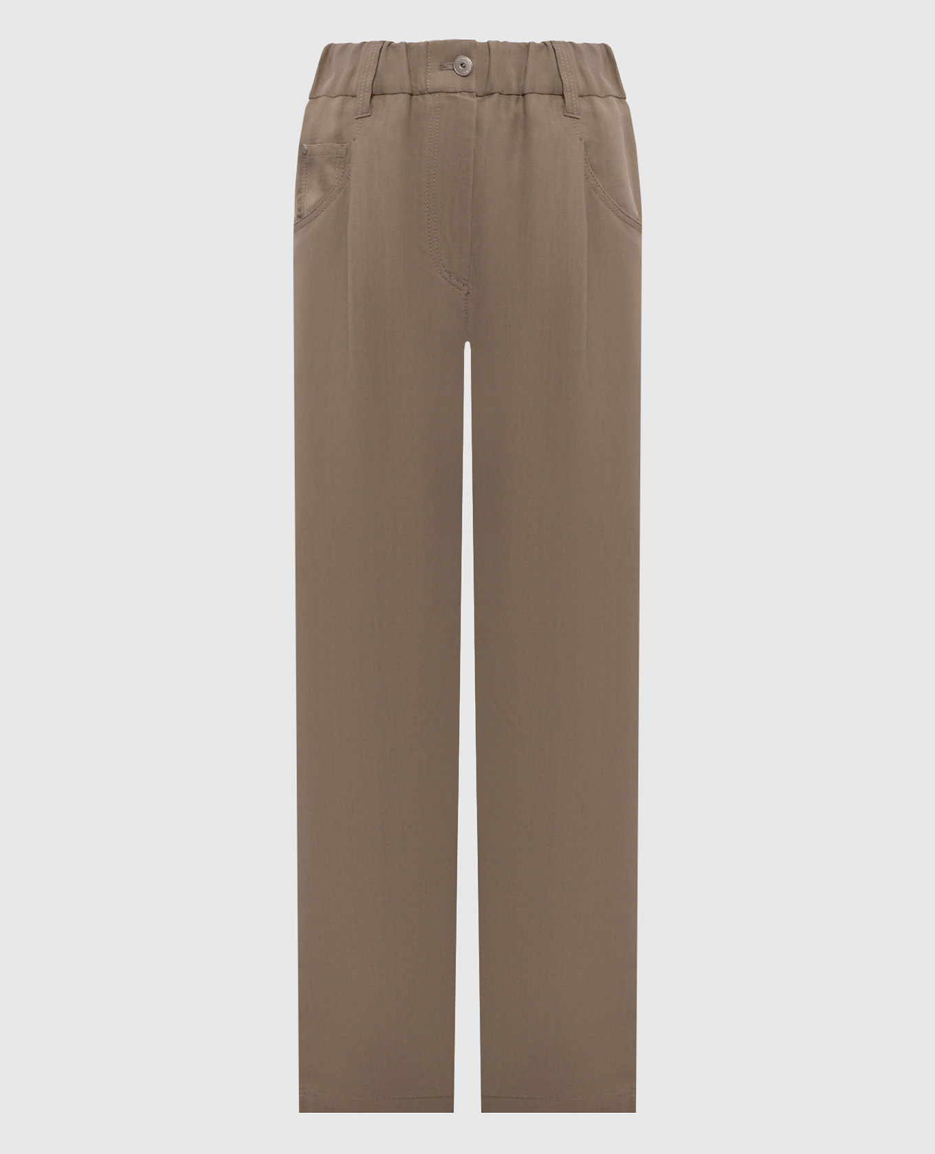 Brown linen pants