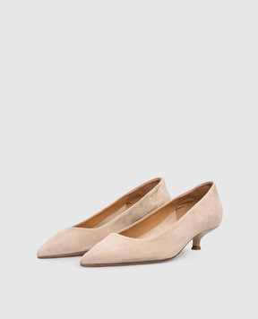 Aeyde Beige suede Cari shoes PU0667009224126