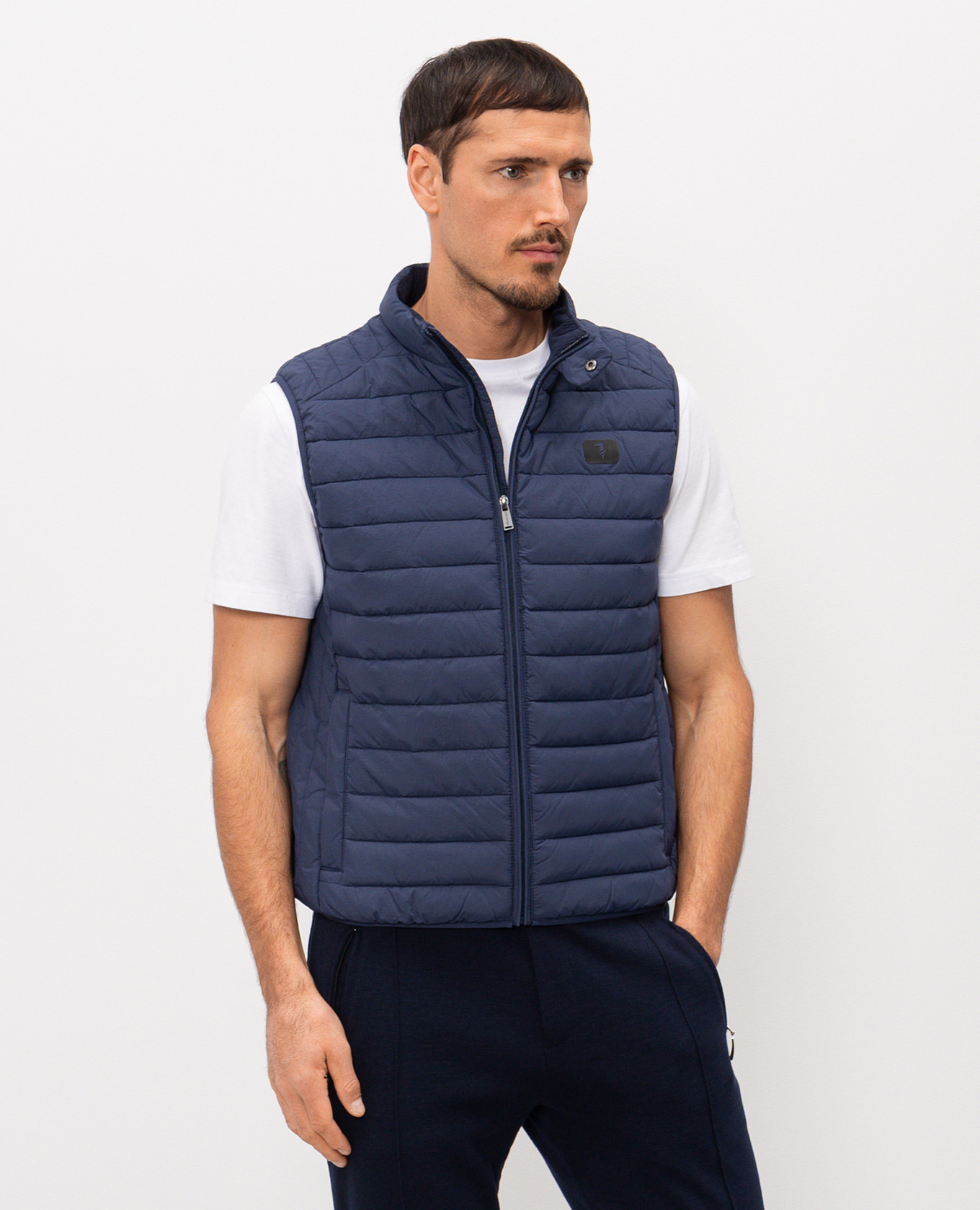 

Blue quilted vest Trussardi