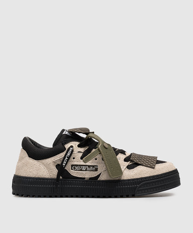 Beige Court 3.0 combo sneakers with stripes