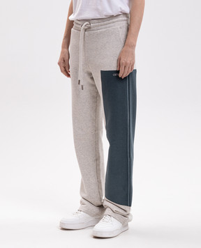 Off-White Grey melange sweatpants 2FH00723B