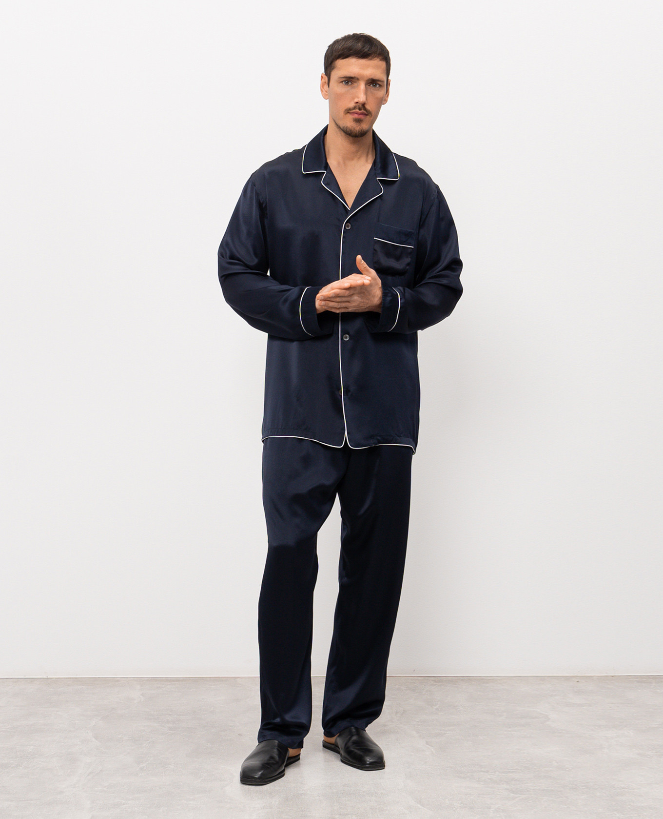 

Blue silk pajamas Zimmerli