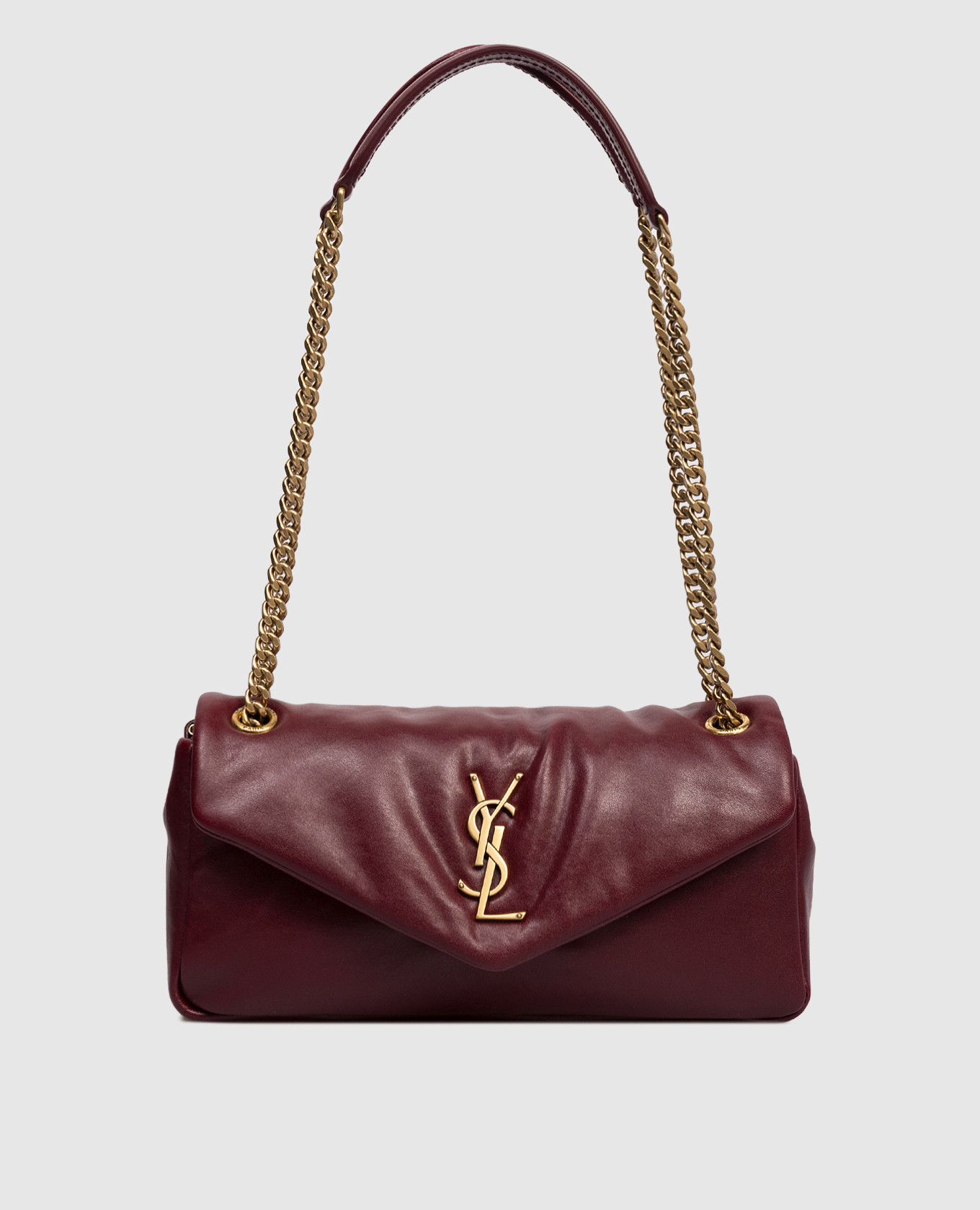 

Calypso burgundy leather bag Saint Laurent