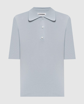Jil Sander Blue wool polo shirt J02GL0115J14830
