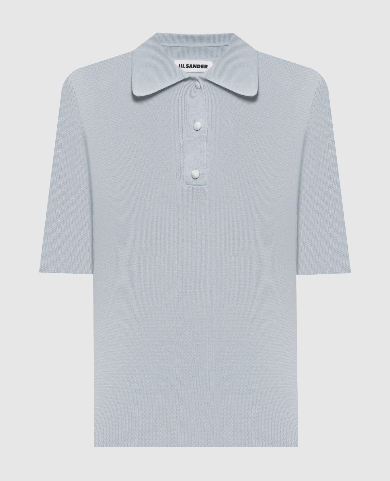 

Blue wool polo shirt Jil Sander, Light blue